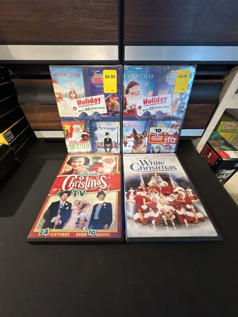 Lot of 4 Holiday and Classic Christmas Themed DVD Collections